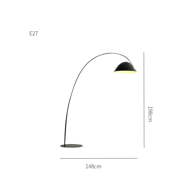 Afralia™ Modern Black Floor Lamp for Living Room & Bedroom Lighting