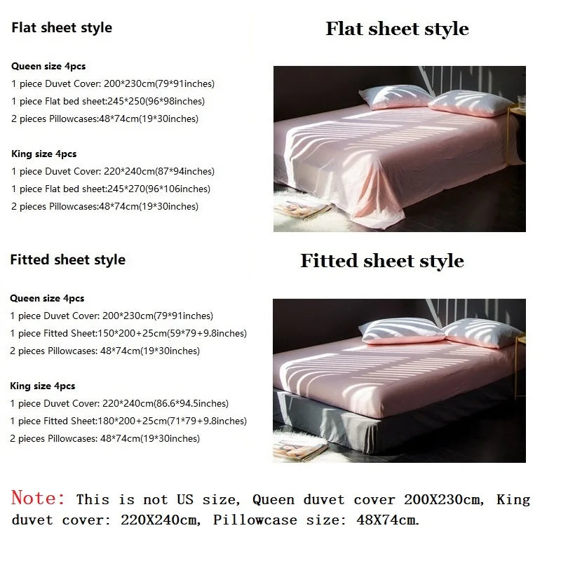 Afralia™ Luxe 1000TC Egyptian Cotton French Princess Wedding Bedding Set