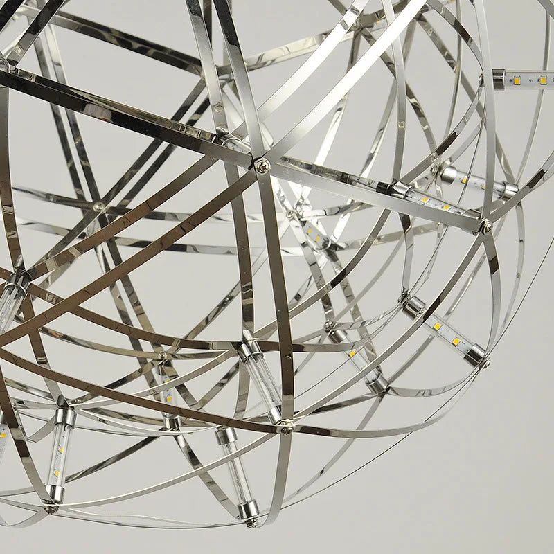 Afralia™ Spark Ball Pendant Chandelier, Designer LED Lamp, 304 Stainless Steel