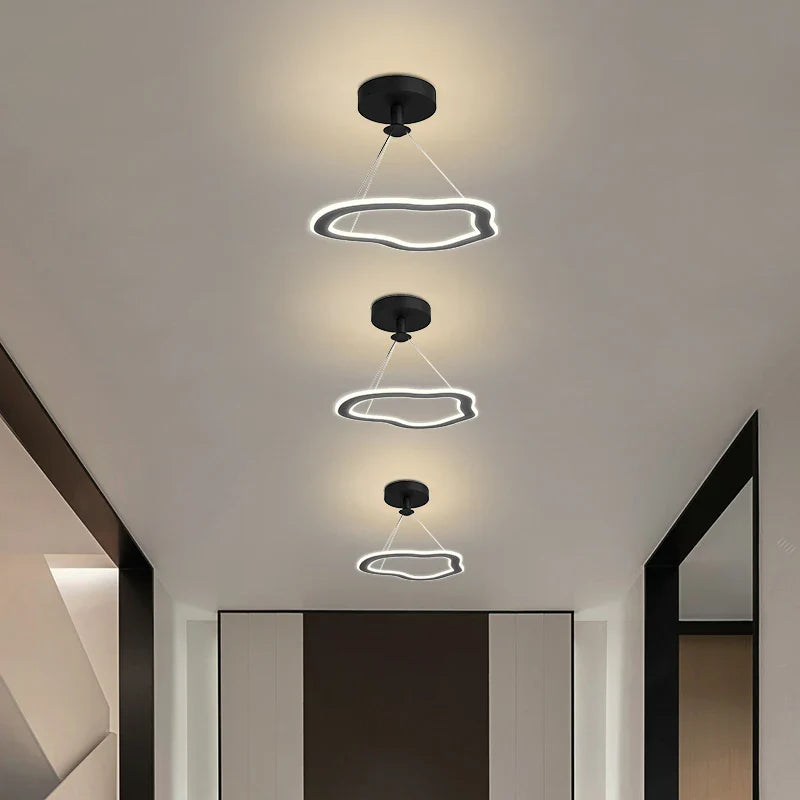 Afralia™ Nordic Balcony Chandelier: Modern LED Hanging Lamp for Porch, Corridor, Restaurant