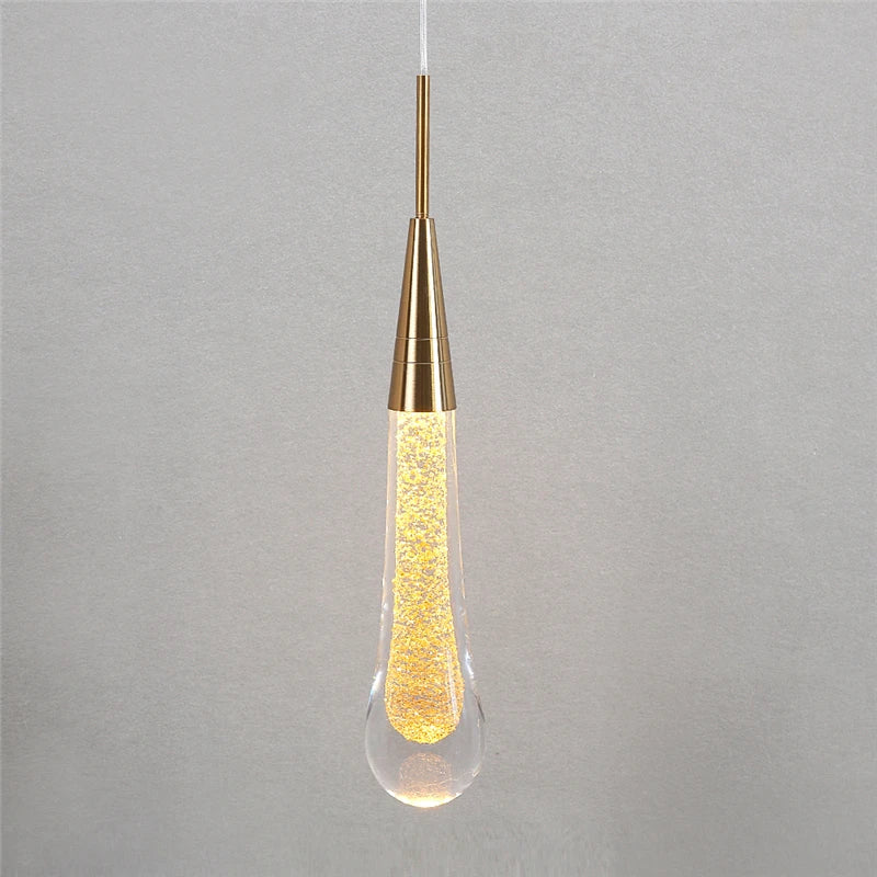 Afralia™ Crystal Droplet Wall Lamp: Nordic Luxury LED Art Deco Light for Modern Living Room