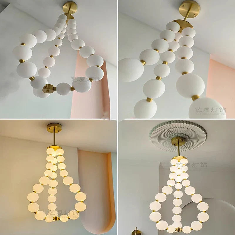 Afralia™ Nordic Home Stair Chandelier Living Dining Pendant Ceiling Indoor Lighting