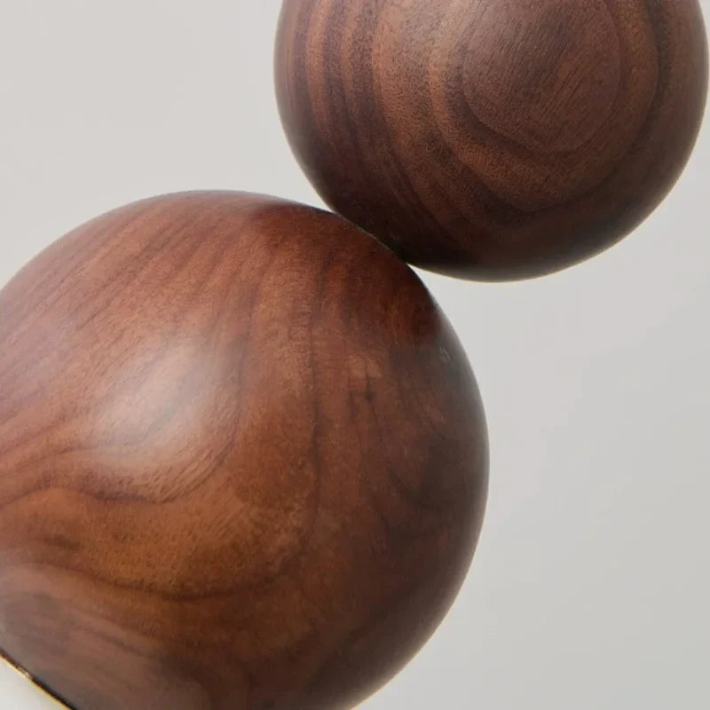 Afralia™ Glass and Wood Adjustable Wall Light for Living Room and Bedroom