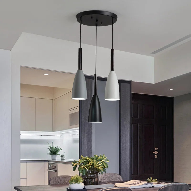 Afralia™ Minimalist Pendant Light Modern Hanging Lamp Dining Kitchen Island Fixture Dining Room