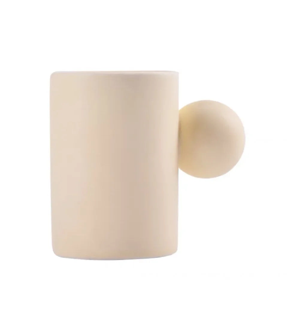 Afralia™ Cotton Candy Ceramic Cup & Saucer Set for Coffee, Tea, Milk, Juice