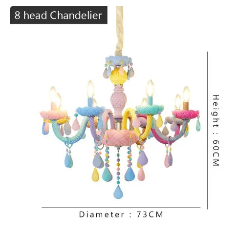 Afralia™ Nordic Children's Chandelier Girl Bedroom Living Room Indoor Pendant Light