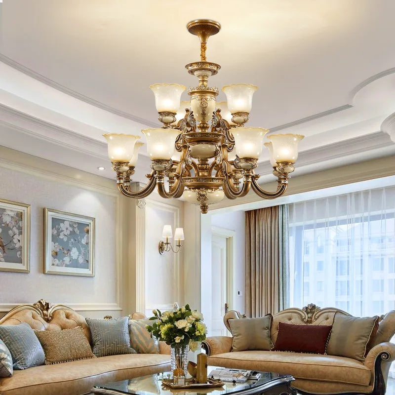Afralia™ Luxury Resin Chandelier for Living Room, Bedroom, Dining Room, and Hotel