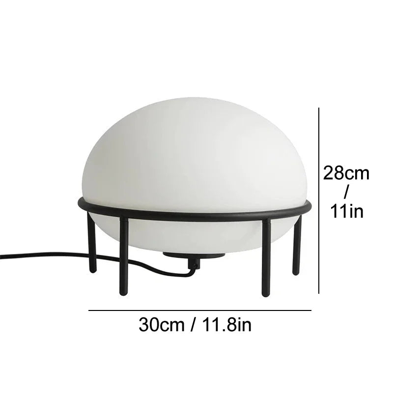 Afralia™ Glass Ball Table Lamp for Bedroom Living Room