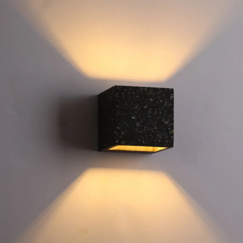 Afralia™ Square LED Outdoor Wall Lamp Waterproof Industrial Garden Light