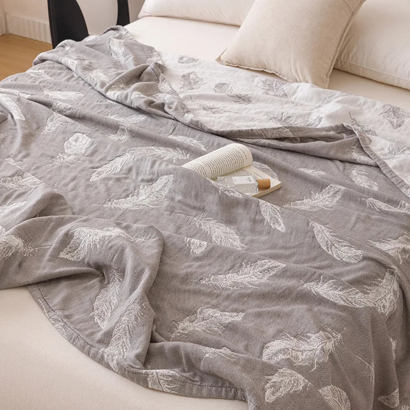 Afralia™ Floral Cotton Sofa Blanket - High Quality Multifunctional Bed Cover