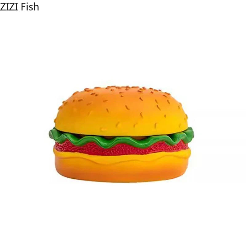 Afralia™ Cartoon Burger Ashtray: Fun Resin Smoking Accessories for Office Table