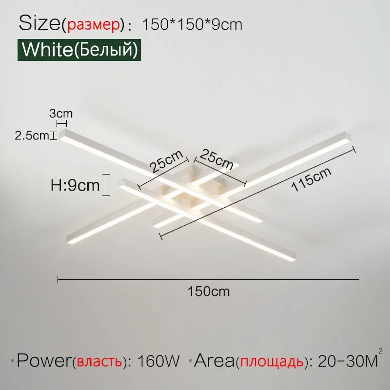 Afralia™ Modern LED Ceiling Lamps for Bedroom and Living Room
