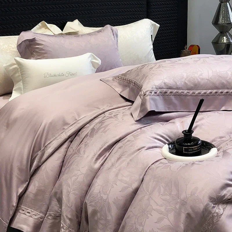 Afralia™ 1000TC Lyocell Cotton Jacquard Luxury Bedding Set with Soft Silky Feel