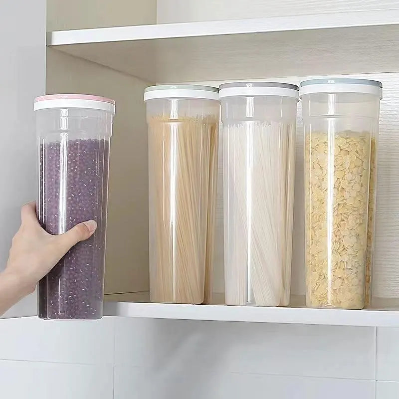 Afralia™ Spaghetti Pasta Noodles Storage Box Sealed Organizer Container - Kitchen Food Storage