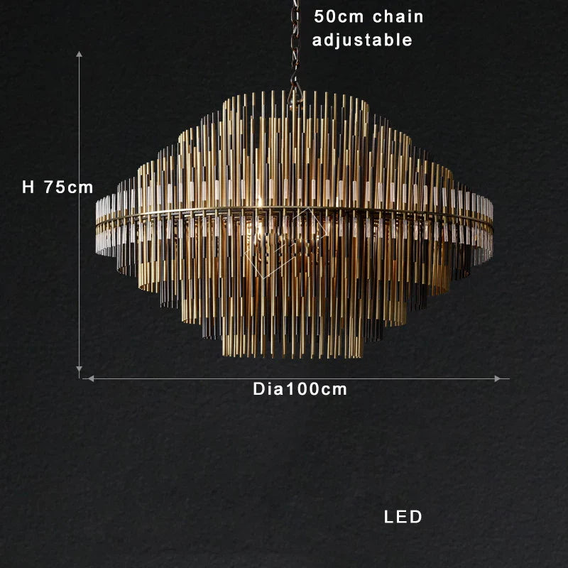 Afralia™ Brass Glass Ceiling Chandelier: Elegant Lighting for Luxurious Living Spaces