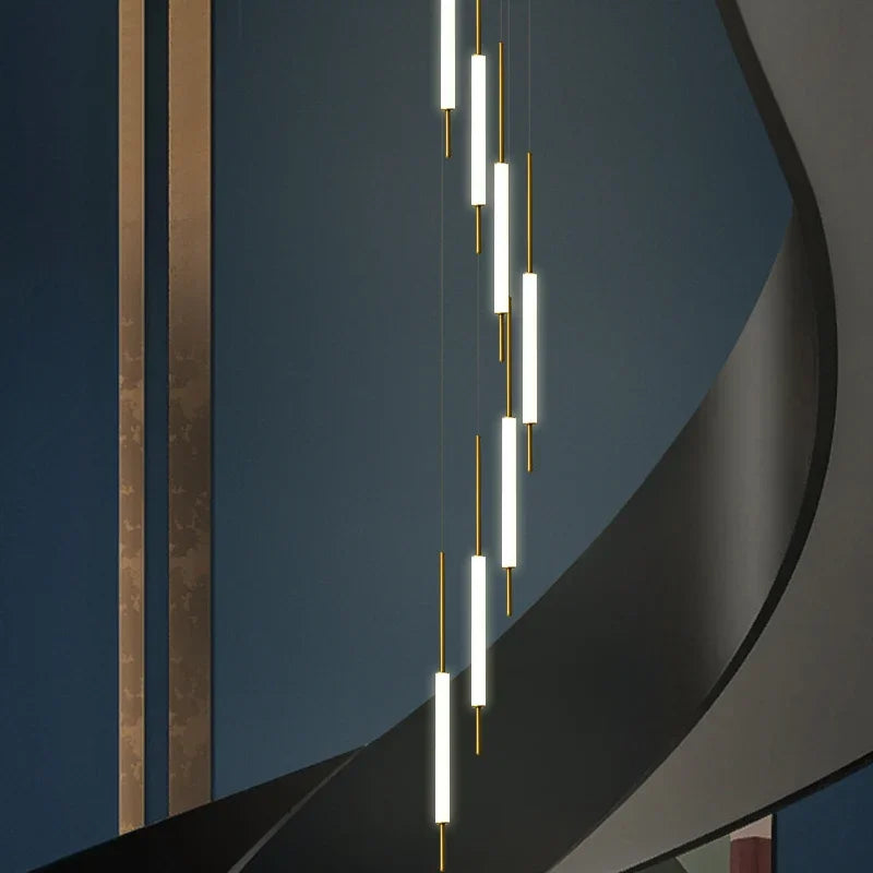 Afralia™ Modern LED Branch Chandelier for Villa Living Room and Dining Area