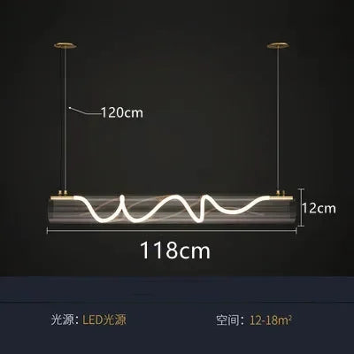 Afralia™ LED Long Tube Pendant Lights: Stylish Lighting for Home, Restaurant, and Bar