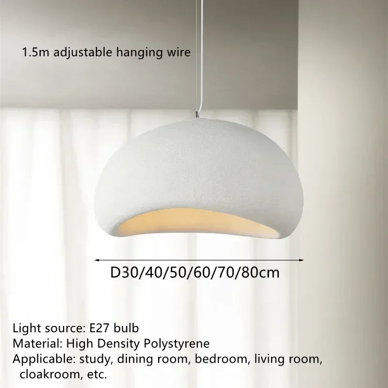 Afralia™ Wabi-Sabi Resin Suspension Chandelier for Living Room Bedroom - Ceiling Hanging Lamp