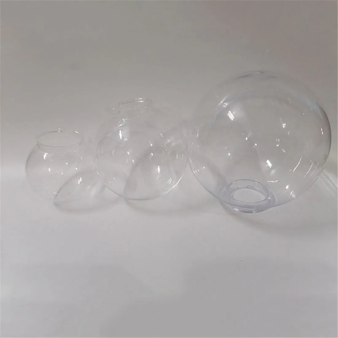Afralia™ Clear Acrylic Lampshade for Post Pillar Lamp, 9.5cm Opening, D15cm-D25cm