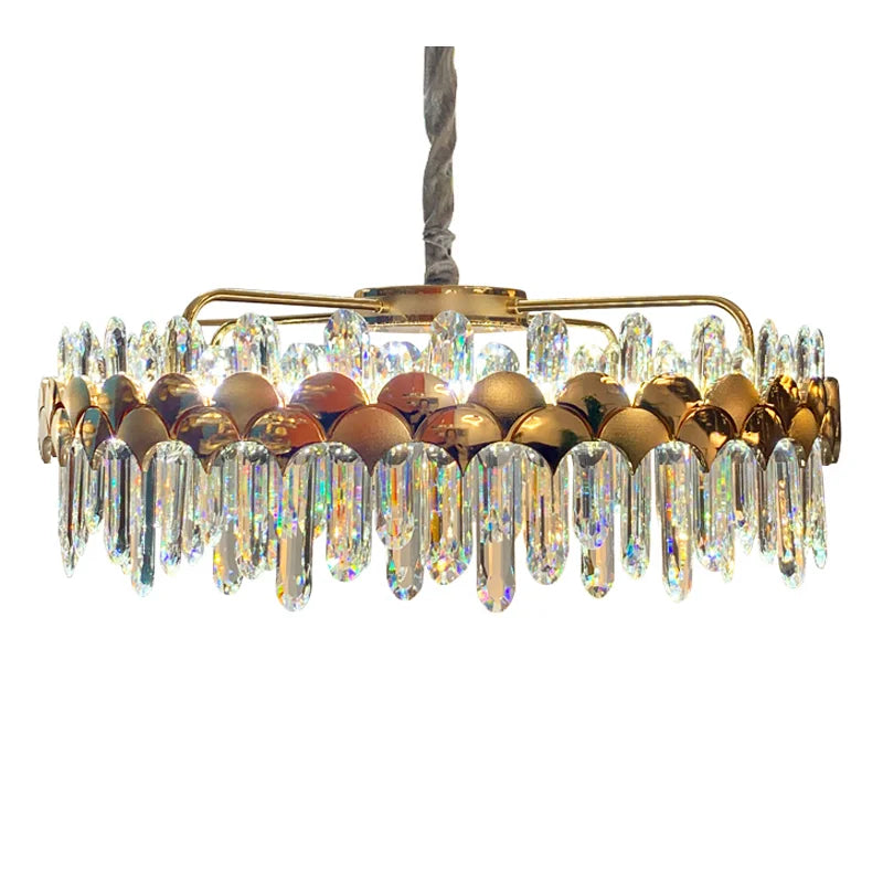 Afralia™ Crystal Pendant Light: Luxury Modern Simplicity for Restaurant, Bedroom, or Living Room