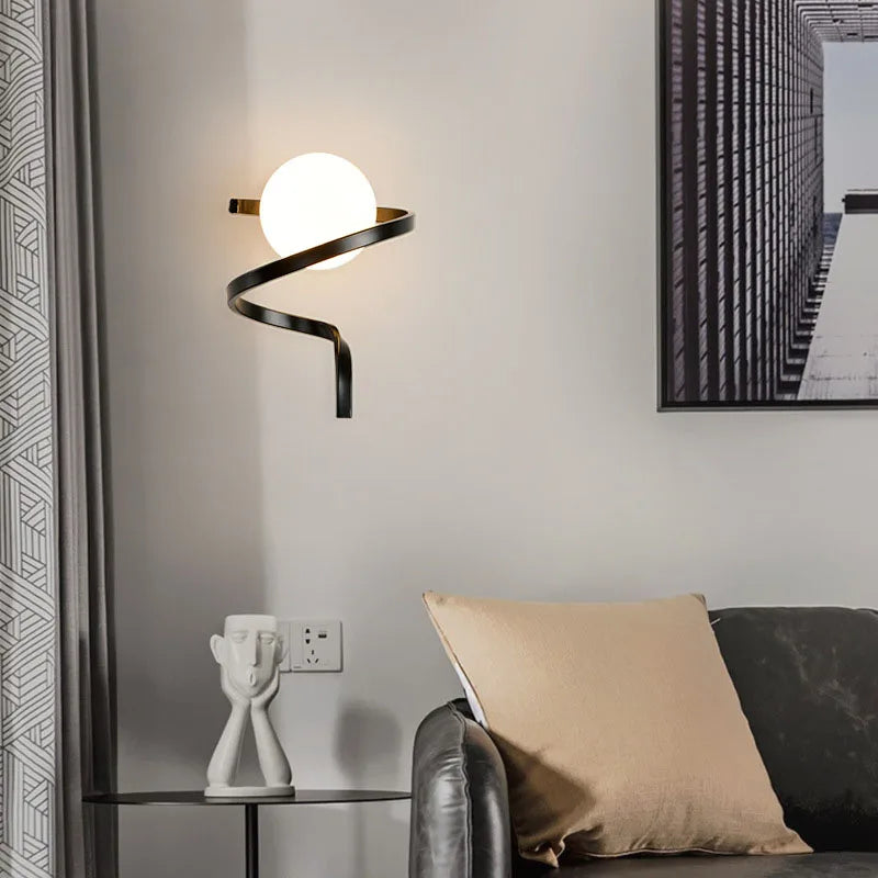 Afralia™ Modern Glass Wall Lamp - Stylish LED G9 Wall Sconce for Bedroom, Living Room, and Aisle