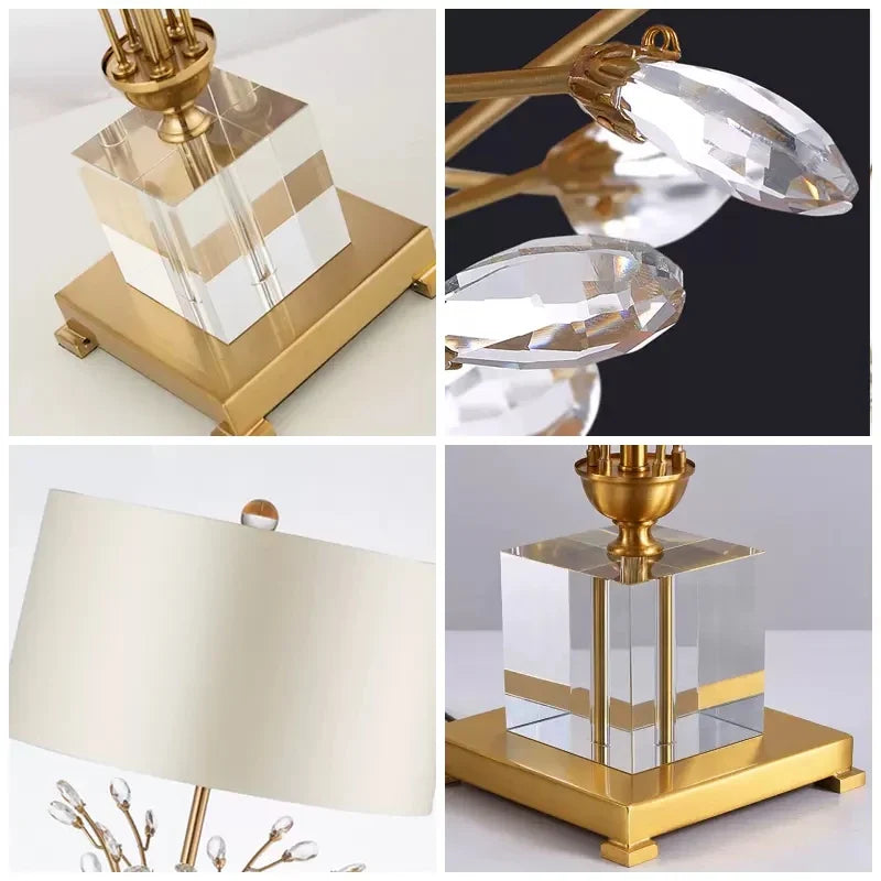 Afralia™ Crystal Branch Table Lamp: Modern Luxe Decor for Bedroom, Living Room & Home Reading