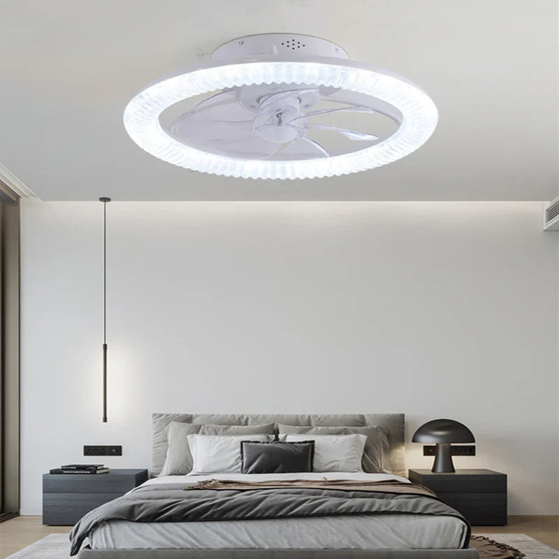 Afralia™ Smart Ceiling Fan Lights with RGB Dimming, Silent Operation, Adjustable Wind Speed