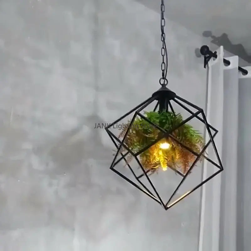 Afralia™ Industrial Greenery Chandelier for Bars and Cafes