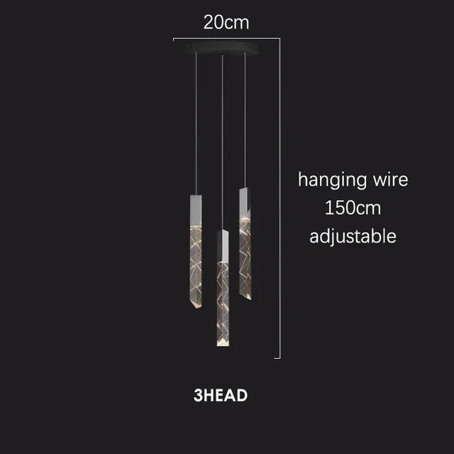 Afralia™ Crystal Chrome LED Chandelier: Luxury Duplex Stair Loft Pendant Light for Living Room