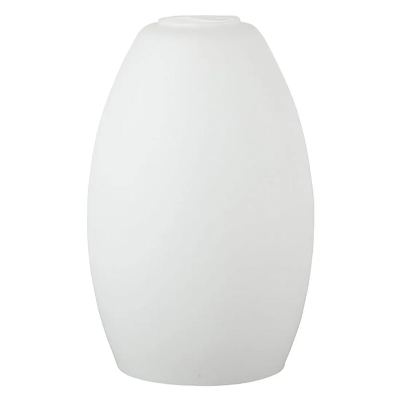 Afralia™ Opal White Frosted Glass Lamp Shade 1-5/8" Fitter Pendant Chandelier Cover