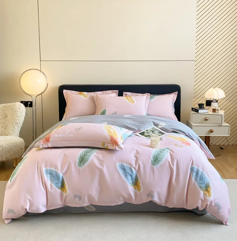 Afralia™ Pastoral Printed Cotton Bedding Sets for Comfortable Sleep