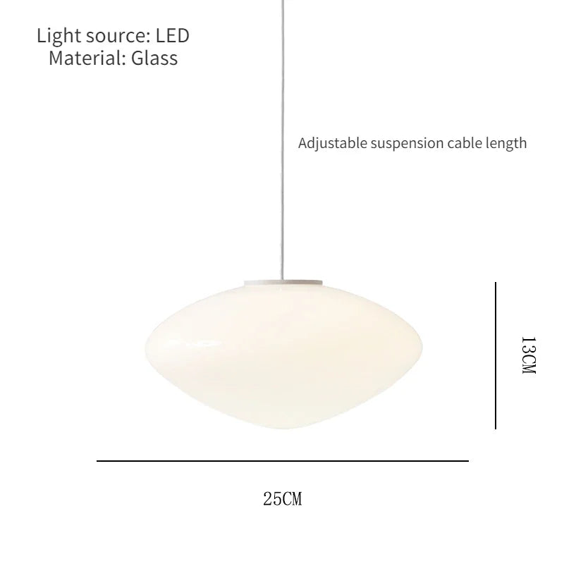 Afralia™ Glass Pendant Ceiling Light Chandelier - Denmark Designer Kitchen Island Hanging Lamp