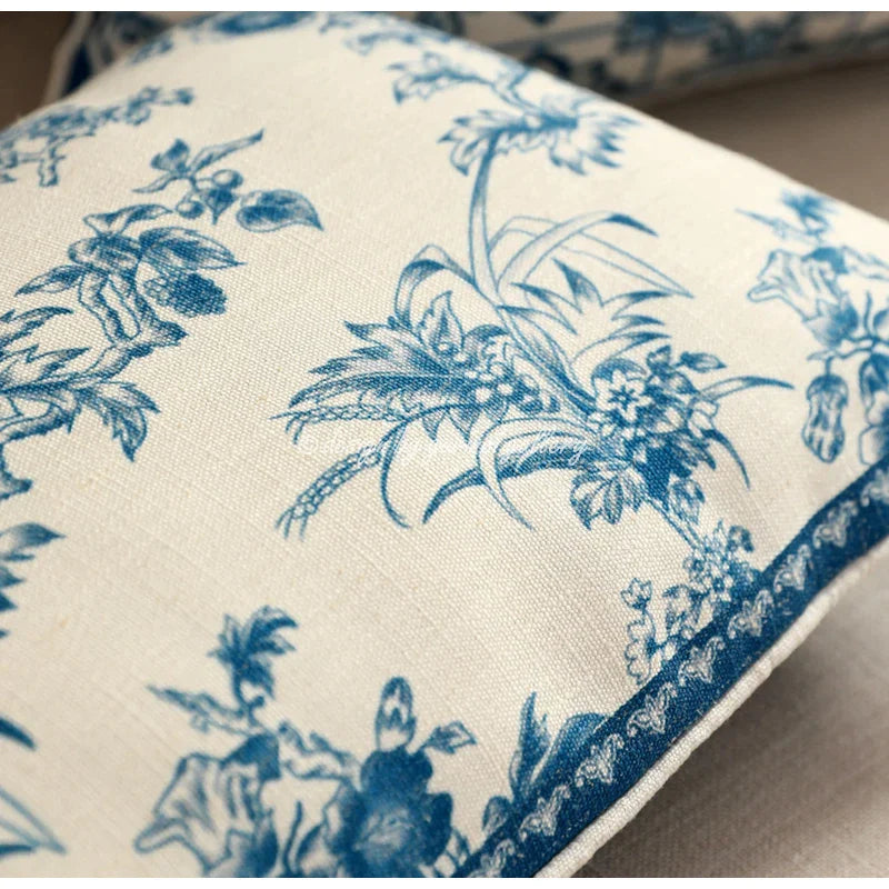 Afralia™ Retro Twist Braids Geometry Print Lumbar Pillow Covers, Luxury Cotton Linen, 30x50cm