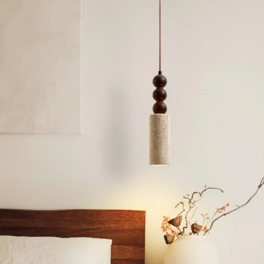 Afralia™ Wood Ball LED Pendant Lights: Nordic Modern Hang Lamp for Living Room