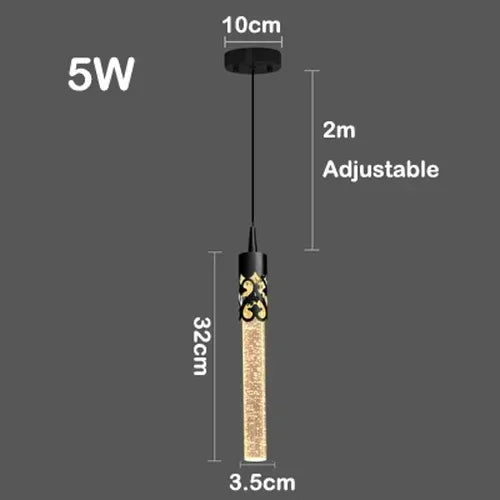 Afralia™ LED Crystal Chandelier for Home Decoration & Lighting in Living Room, Bedroom, Hotel & Bar