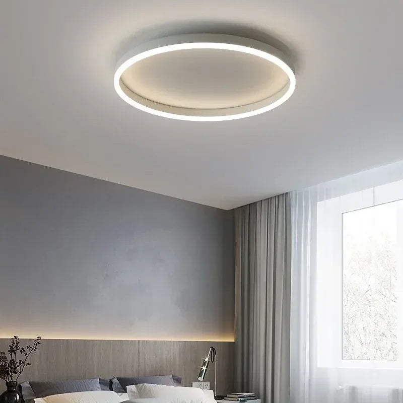 Afralia™ Modern Round Bedroom LED Ceiling Light for Living Room Study, Home Decor Lighting