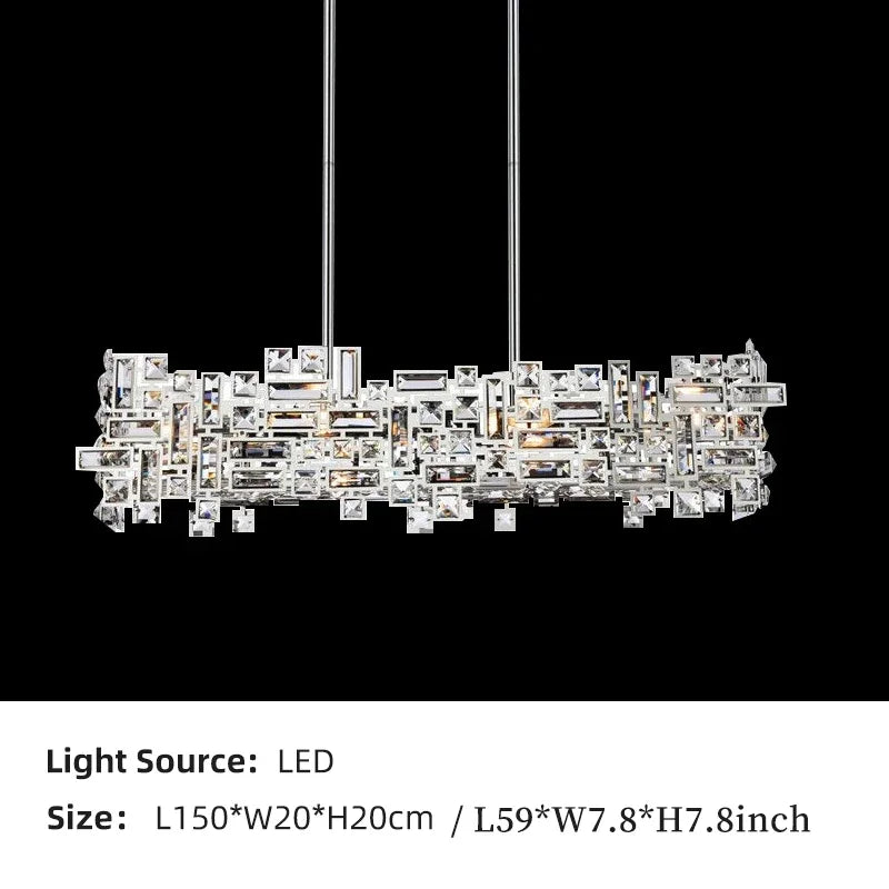 Afralia™ Modern Crystal Chandelier for Home Decor and Lighting