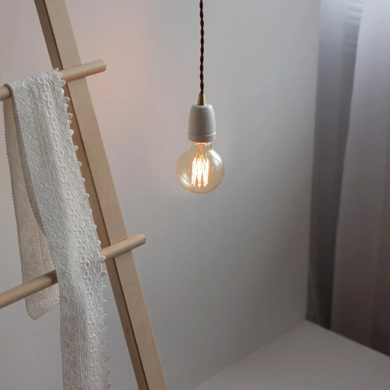 Afralia™ Ceramic LED Pendant Lamp: Industrial Vintage Style Hanging Light