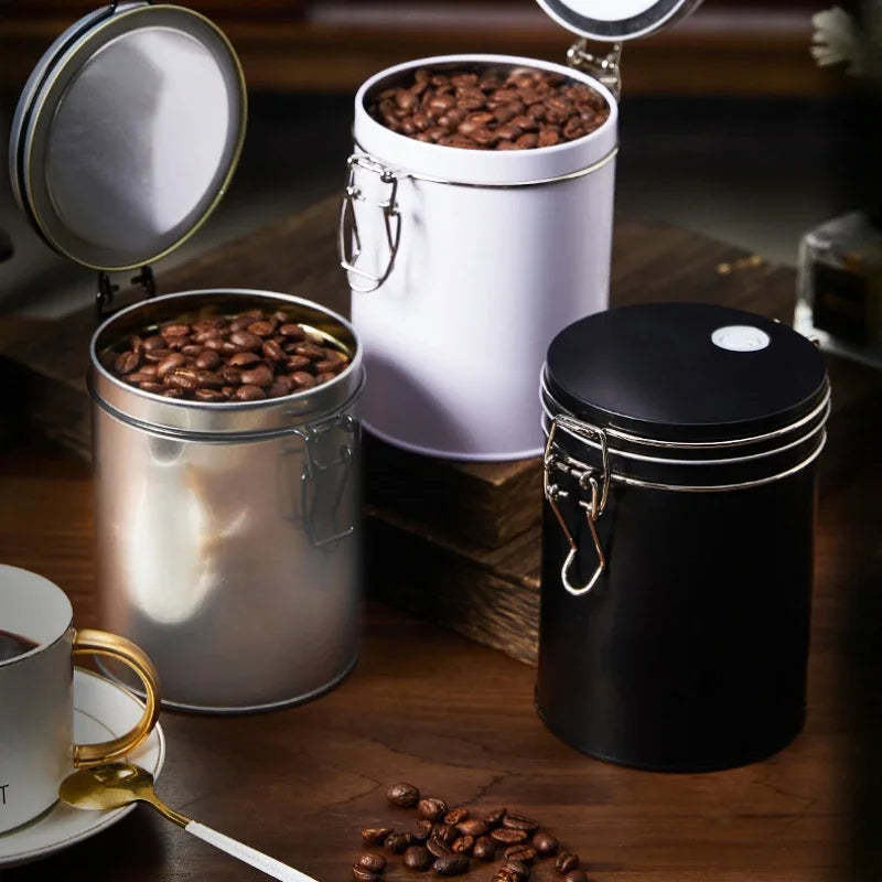 Afralia™ Hermetic Food Storage Pots Coffee Jars Spices Containers Kitchen Organization