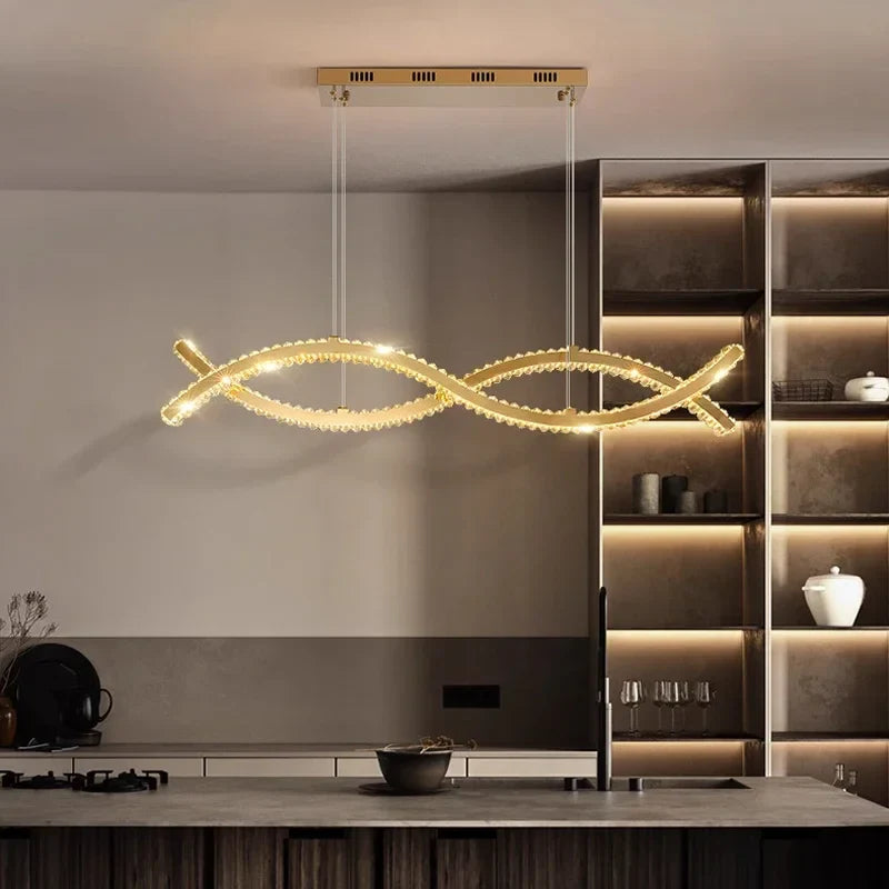 Afralia™ Elegant Crystal Chandeliers: Modern Lighting for Living & Dining Rooms, Bars.