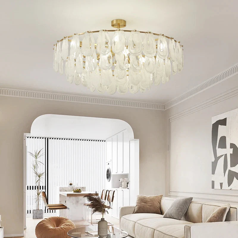 Afralia™ Crystal Chandelier: Modern Brass Luxury for Living Room & Bedroom