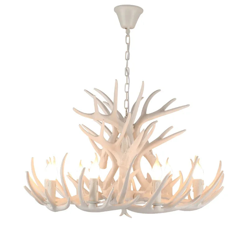 Afralia™ Antler Chandelier Ceiling Lamp Mid Century Modern Lighting