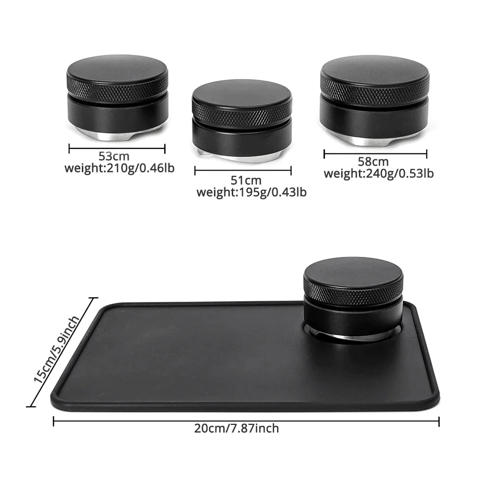 Afralia™ Espresso Distribution Tool 58mm Palm Tamper Adjustable Slopes