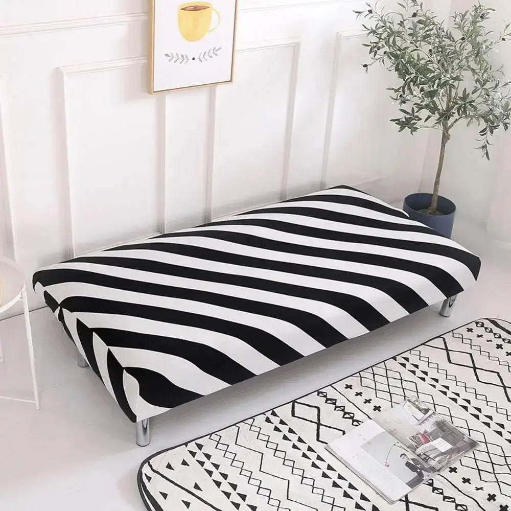 Afralia™ Print Futon Sofa Cover Slipcover for Couch Case