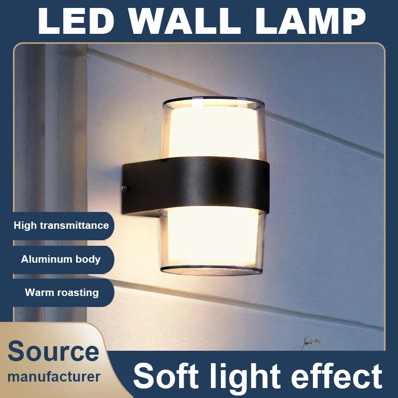 Afralia™ Courtyard LED Wall Light: Outdoor Porch Garden Bedroom Decorative Lighting Fixtures