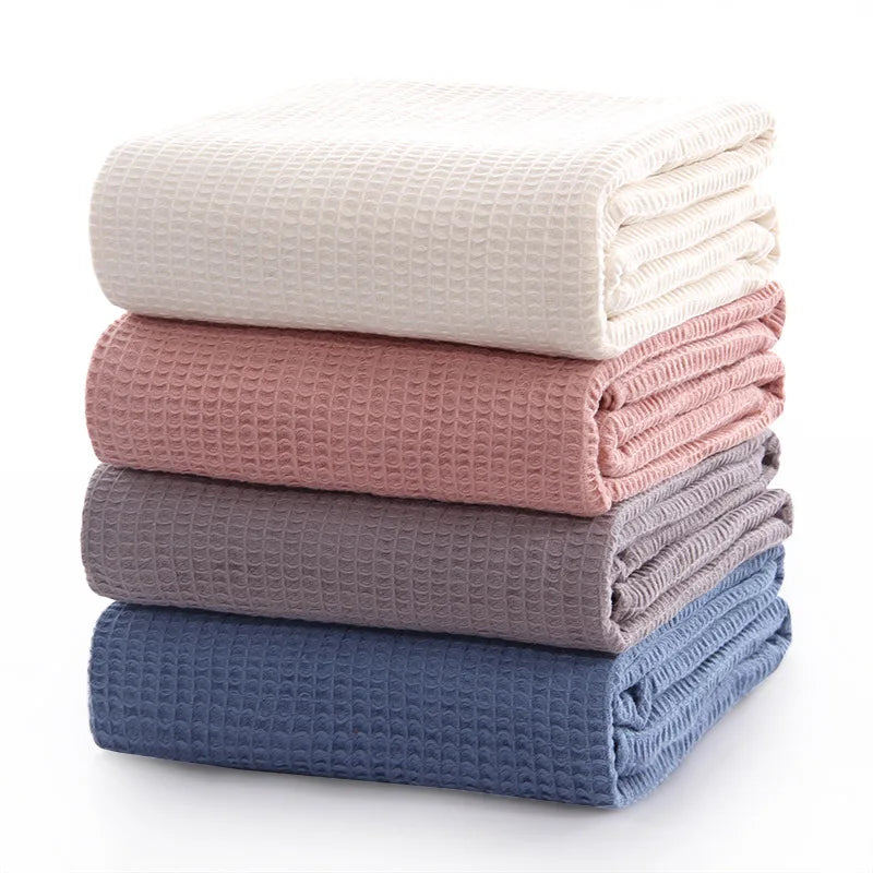 Afralia™ Waffle Cotton Bath Sheet - Soft & Absorbent Towel for Adults - 105x150