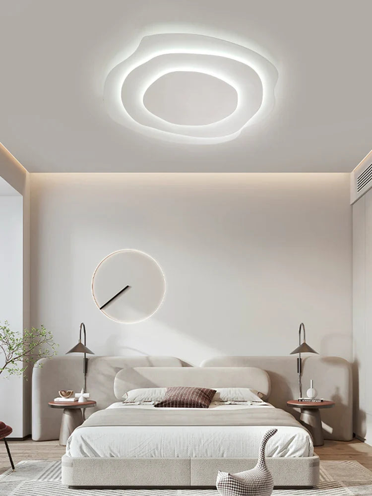 Afralia™ Modern Ripple LED Ceiling Chandelier for Living Room Bedroom Study Decor