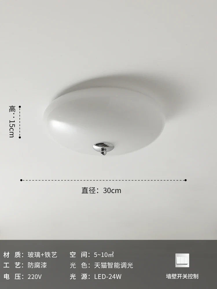 Afralia™ Cream Glass Wind Ceiling Light Vintage Design Medieval Hanging Lamp