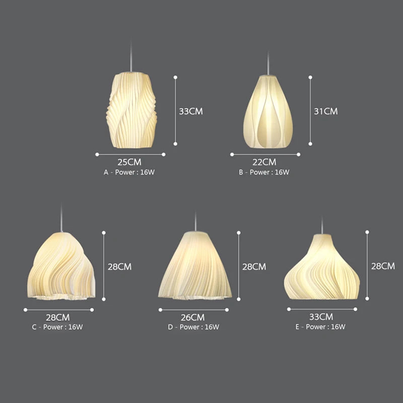 Afralia™ Nordic 3D Pendant Lamp - Artistic Chandelier for Modern Home Decor