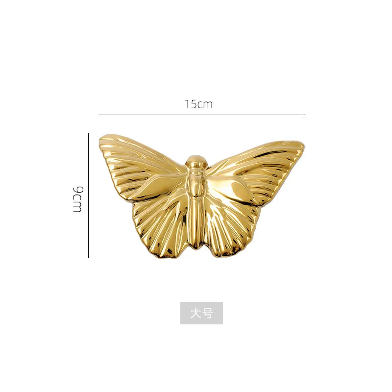 Afralia™ Golden Butterfly Wall Decoration Set